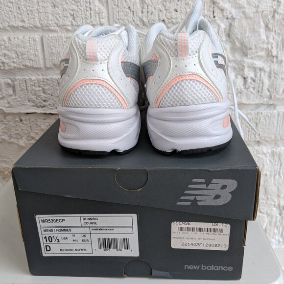 NEW BALANCE MEN'S NEW NEVER WORN SIZE 10.5 PINK/WHITE - Picture 10 of 10